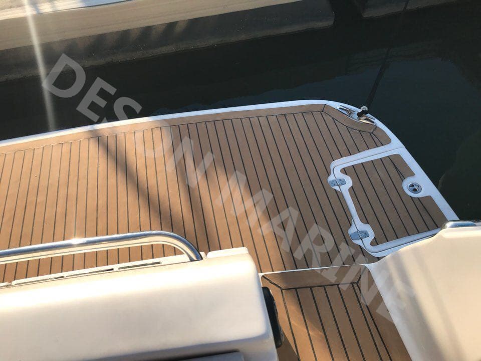 Synthetic teak pvc boat decking